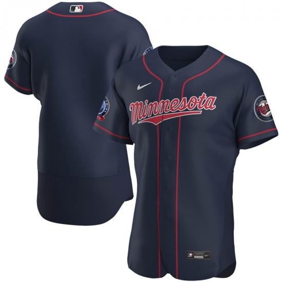 Men Minnesota Twins Men Nike Navy Alternate 2020 60th Season Flex Base Team MLB Jersey Men Minnesota Twins Men Nike Navy Alternate 2020 60th Season Flex Base Team MLB Jersey