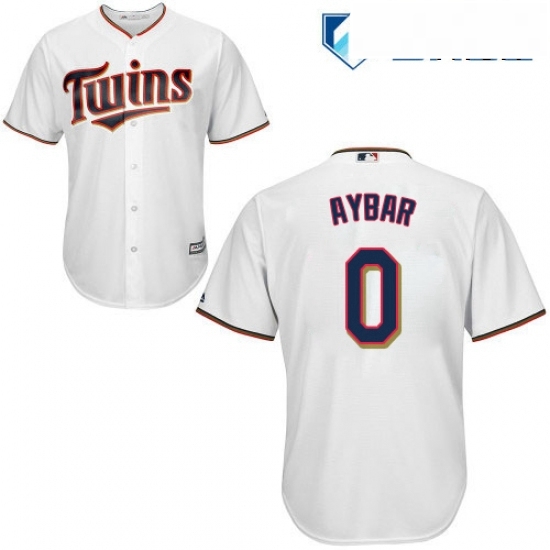 Mens Majestic Minnesota Twins 0 Erick Aybar Replica White Home Cool Base MLB Jersey Mens Majestic Minnesota Twins 0 Erick Aybar Replica White Home Cool Base MLB Jersey