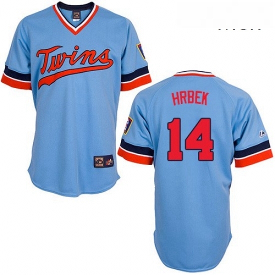 Mens Majestic Minnesota Twins 14 Kent Hrbek Replica Light Blue Cooperstown Throwback MLB Jersey Mens Majestic Minnesota Twins 14 Kent Hrbek Replica Light Blue Cooperstown Throwback MLB Jersey