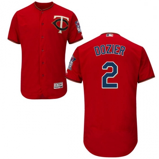 Mens Majestic Minnesota Twins 2 Brian Dozier Authentic Scarlet Alternate Flex Base Authentic Collection MLB Jersey Mens Majestic Minnesota Twins 2 Brian Dozier Authentic Scarlet Alternate Flex Base Authentic Collection MLB Jersey