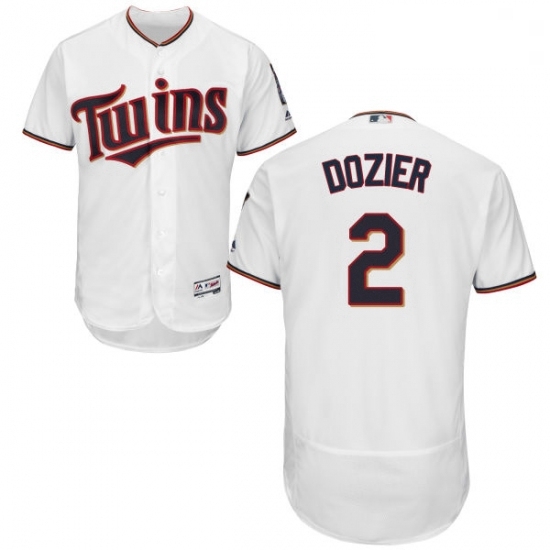 Mens Majestic Minnesota Twins 2 Brian Dozier White Home Flex Base Authentic Collection MLB Jersey Mens Majestic Minnesota Twins 2 Brian Dozier White Home Flex Base Authentic Collection MLB Jersey