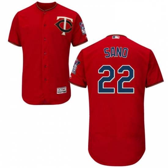 Mens Majestic Minnesota Twins 22 Miguel Sano Authentic Scarlet Alternate Flex Base Authentic Collection MLB Jersey Mens Majestic Minnesota Twins 22 Miguel Sano Authentic Scarlet Alternate Flex Base Authentic Collection MLB Jersey