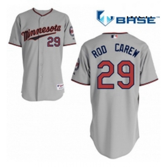 Mens Majestic Minnesota Twins 29 Rod Carew Replica Grey Road Cool Base MLB Jersey Mens Majestic Minnesota Twins 29 Rod Carew Replica Grey Road Cool Base MLB Jersey