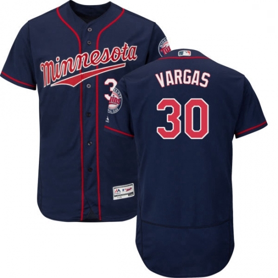 Mens Majestic Minnesota Twins 30 Kennys Vargas Authentic Navy Blue Alternate Flex Base Authentic Collection MLB Jersey Mens Majestic Minnesota Twins 30 Kennys Vargas Authentic Navy Blue Alternate Flex Base Authentic Collection MLB Jersey