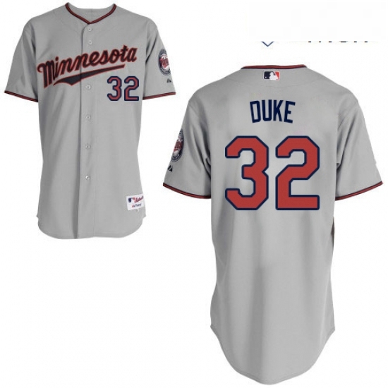Mens Majestic Minnesota Twins 32 Zach Duke Authentic Grey Road Cool Base MLB Jersey Mens Majestic Minnesota Twins 32 Zach Duke Authentic Grey Road Cool Base MLB Jersey