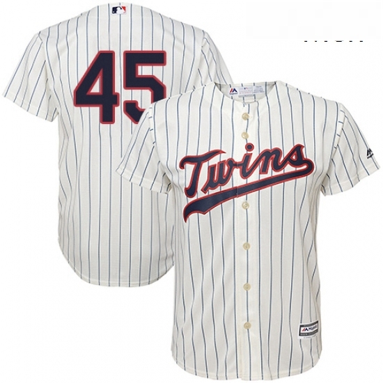 Mens Majestic Minnesota Twins 45 Phil Hughes Replica Cream Alternate Cool Base MLB Jersey Mens Majestic Minnesota Twins 45 Phil Hughes Replica Cream Alternate Cool Base MLB Jersey