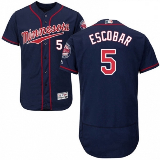 Mens Majestic Minnesota Twins 5 Eduardo Escobar Authentic Navy Blue Alternate Flex Base Authentic Collection MLB Jersey Mens Majestic Minnesota Twins 5 Eduardo Escobar Authentic Navy Blue Alternate Flex Base Authentic Collection MLB Jersey