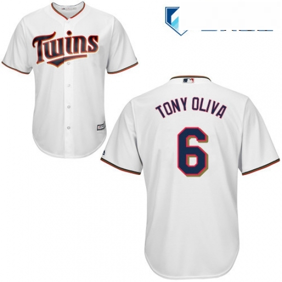 Mens Majestic Minnesota Twins 6 Tony Oliva Replica White Home Cool Base MLB Jersey Mens Majestic Minnesota Twins 6 Tony Oliva Replica White Home Cool Base MLB Jersey
