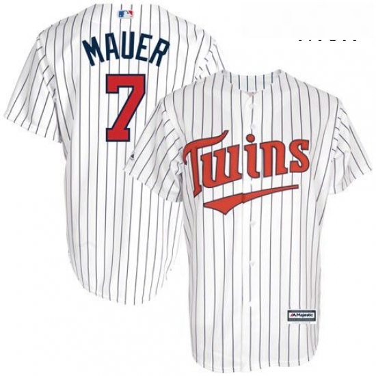 Mens Majestic Minnesota Twins 7 Joe Mauer Authentic White Cool Base MLB Jersey Mens Majestic Minnesota Twins 7 Joe Mauer Authentic White Cool Base MLB Jersey
