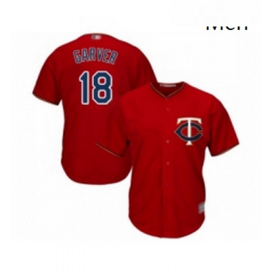 Mens Minnesota Twins 18 Mitch Garver Replica Scarlet Alternate Cool Base Baseball Jersey Mens Minnesota Twins 18 Mitch Garver Replica Scarlet Alternate Cool Base Baseball Jersey