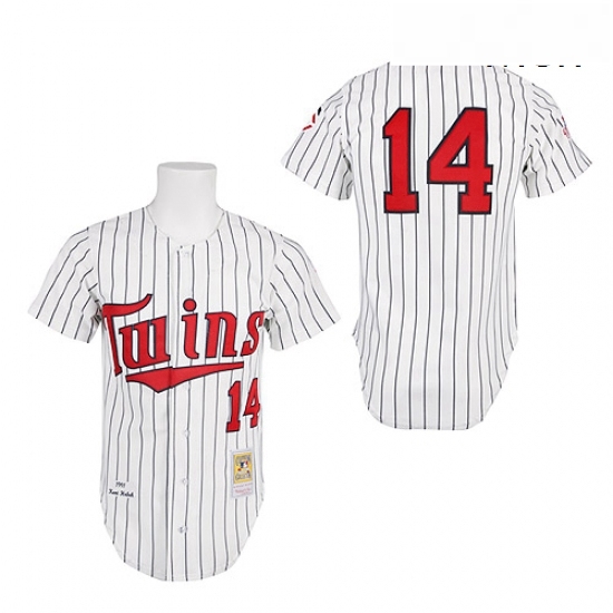 Mens Mitchell and Ness 1991 Minnesota Twins 14 Kent Hrbek Replica White Throwback MLB Jersey Mens Mitchell and Ness 1991 Minnesota Twins 14 Kent Hrbek Replica White Throwback MLB Jersey