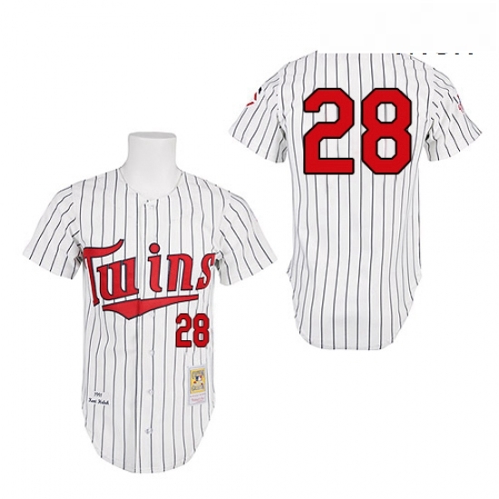 Mens Mitchell and Ness 1991 Minnesota Twins 28 Bert Blyleven Authentic White Throwback MLB Jersey Mens Mitchell and Ness 1991 Minnesota Twins 28 Bert Blyleven Authentic White Throwback MLB Jersey