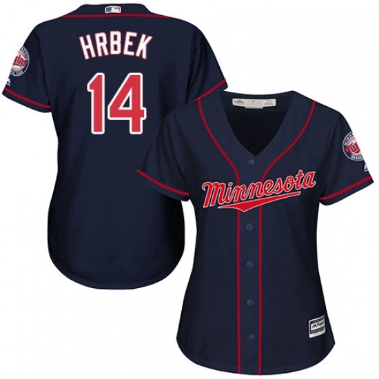 Womens Majestic Minnesota Twins 14 Kent Hrbek Replica Navy Blue Alternate Road Cool Base MLB Jersey Womens Majestic Minnesota Twins 14 Kent Hrbek Replica Navy Blue Alternate Road Cool Base MLB Jersey