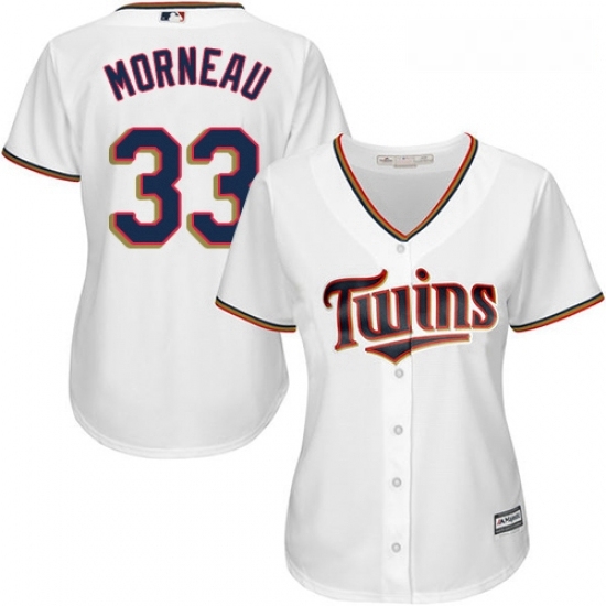 Womens Majestic Minnesota Twins 33 Justin Morneau Replica White Home Cool Base MLB Jersey Womens Majestic Minnesota Twins 33 Justin Morneau Replica White Home Cool Base MLB Jersey