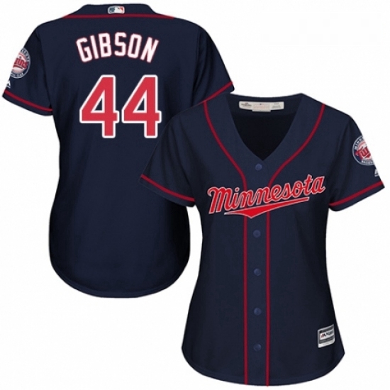 Womens Majestic Minnesota Twins 44 Kyle Gibson Authentic Navy Blue Alternate Road Cool Base MLB Jersey Womens Majestic Minnesota Twins 44 Kyle Gibson Authentic Navy Blue Alternate Road Cool Base MLB Jersey