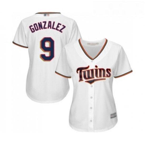 Womens Minnesota Twins 9 Marwin Gonzalez Replica White Home Cool Base Baseball Jersey Womens Minnesota Twins 9 Marwin Gonzalez Replica White Home Cool Base Baseball Jersey
