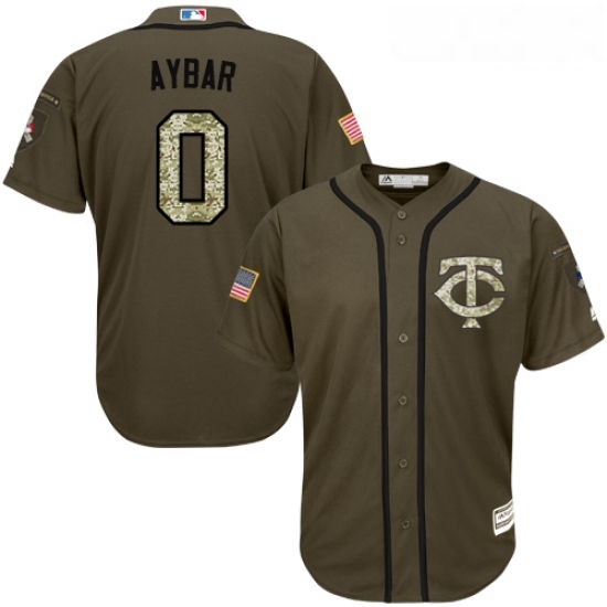 Youth Majestic Minnesota Twins 0 Erick Aybar Authentic Green Salute to Service MLB Jersey Youth Majestic Minnesota Twins 0 Erick Aybar Authentic Green Salute to Service MLB Jersey
