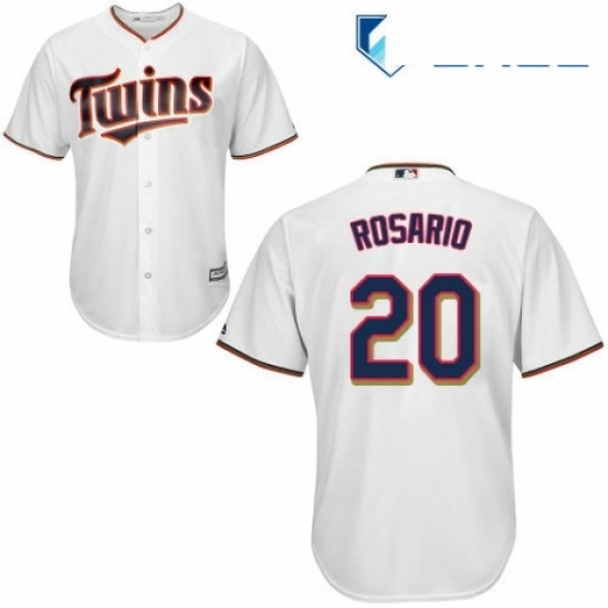 Youth Majestic Minnesota Twins 20 Eddie Rosario Authentic White Home Cool Base MLB Jersey Youth Majestic Minnesota Twins 20 Eddie Rosario Authentic White Home Cool Base MLB Jersey