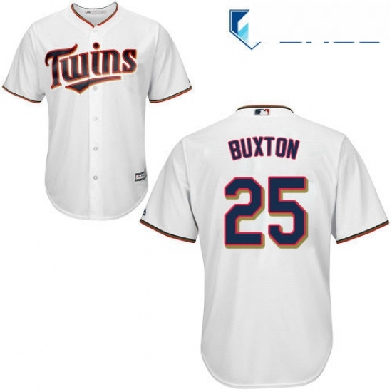 Youth Majestic Minnesota Twins 25 Byron Buxton Replica White Home Cool Base MLB Jersey Youth Majestic Minnesota Twins 25 Byron Buxton Replica White Home Cool Base MLB Jersey