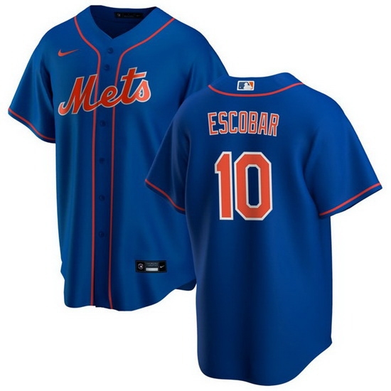 Men New York Mets 10 Eduardo Escobar Royal Cool Base Stitched Jersey Men New York Mets 10 Eduardo Escobar Royal Cool Base Stitched Jersey