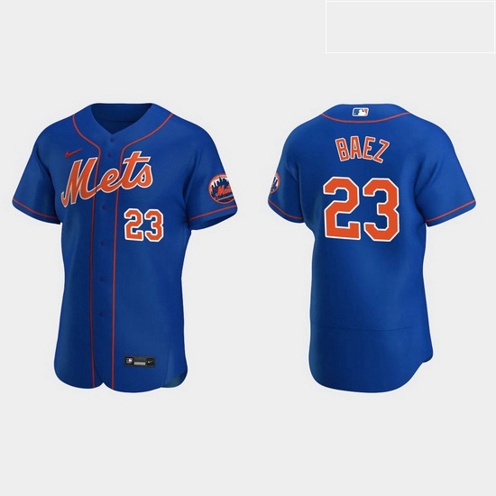 Men New York Mets 23 Javier Baez Men Nike Royal Authentic Alternate MLB Jersey Men New York Mets 23 Javier Baez Men Nike Royal Authentic Alternate MLB Jersey