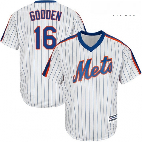 Mens Majestic New York Mets 16 Dwight Gooden Replica White Alternate Cool Base MLB Jersey Mens Majestic New York Mets 16 Dwight Gooden Replica White Alternate Cool Base MLB Jersey