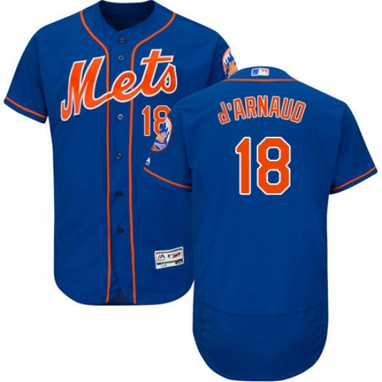 Mens Majestic New York Mets 18 Travis dArnaud Royal Blue Flexbase Authentic Collection MLB Jersey Mens Majestic New York Mets 18 Travis dArnaud Royal Blue Flexbase Authentic Collection MLB Jersey