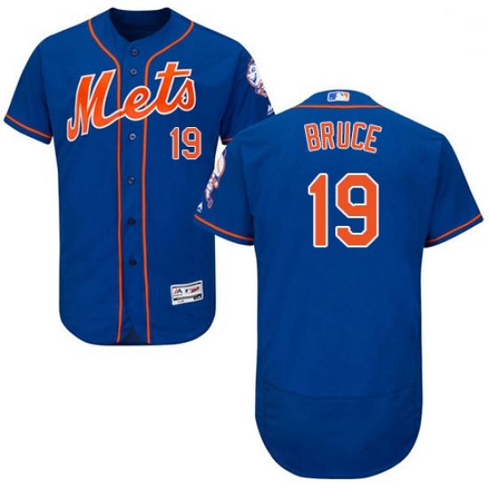 Mens Majestic New York Mets 19 Jay Bruce Royal Blue Alternate Flex Base Authentic Collection MLB Jersey Mens Majestic New York Mets 19 Jay Bruce Royal Blue Alternate Flex Base Authentic Collection MLB Jersey