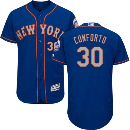 Mens Majestic New York Mets 30 Michael Conforto RoyalGray Alternate Flex Base Authentic Collection MLB Jersey Mens Majestic New York Mets 30 Michael Conforto RoyalGray Alternate Flex Base Authentic Collection MLB Jersey