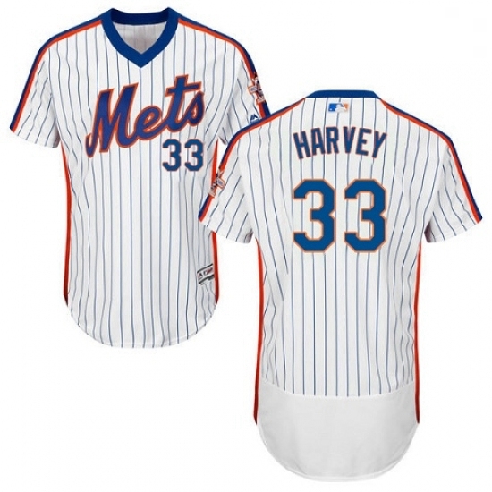 Mens Majestic New York Mets 33 Matt Harvey White Alternate Flex Base Authentic Collection MLB Jersey Mens Majestic New York Mets 33 Matt Harvey White Alternate Flex Base Authentic Collection MLB Jersey