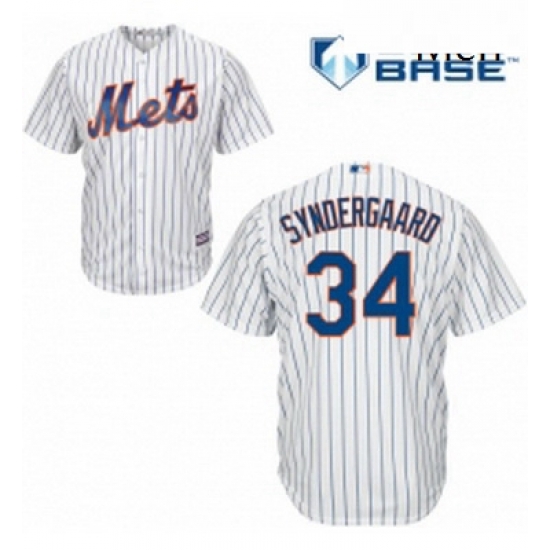 Mens Majestic New York Mets 34 Noah Syndergaard Replica White Home Cool Base MLB Jersey Mens Majestic New York Mets 34 Noah Syndergaard Replica White Home Cool Base MLB Jersey