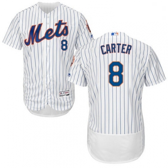 Mens Majestic New York Mets 8 Gary Carter White Home Flex Base Authentic Collection MLB Jersey Mens Majestic New York Mets 8 Gary Carter White Home Flex Base Authentic Collection MLB Jersey