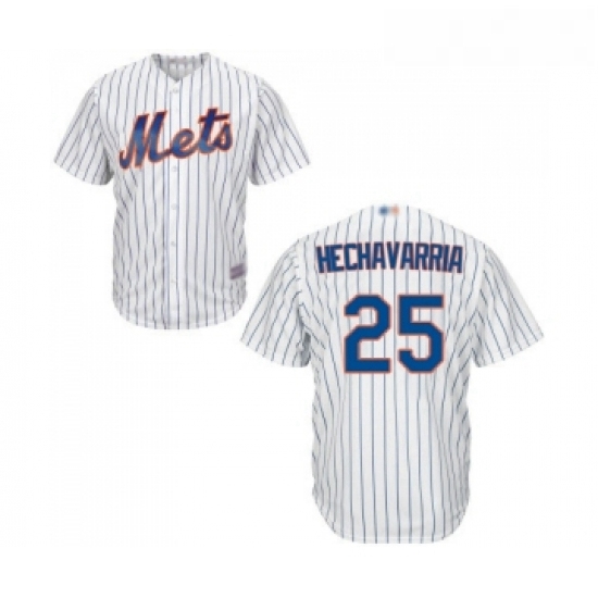 Mens New York Mets 25 Adeiny Hechavarria Replica White Home Cool Base Baseball Jersey Mens New York Mets 25 Adeiny Hechavarria Replica White Home Cool Base Baseball Jersey