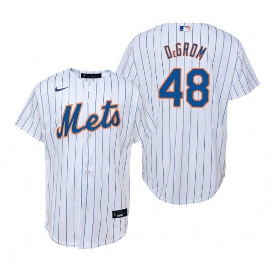 Mens Nike New York Mets 48 Jacob deGrom White Home Stitched Baseball Jerse Mens Nike New York Mets 48 Jacob deGrom White Home Stitched Baseball Jerse