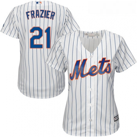 Womens Majestic New York Mets 21 Todd Frazier Replica White Home Cool Base MLB Jersey Womens Majestic New York Mets 21 Todd Frazier Replica White Home Cool Base MLB Jersey