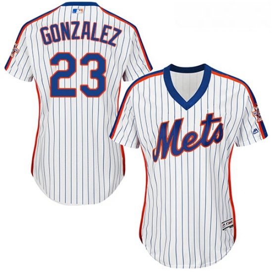 Womens Majestic New York Mets 23 Adrian Gonzalez Replica White Alternate Cool Base MLB Jersey Womens Majestic New York Mets 23 Adrian Gonzalez Replica White Alternate Cool Base MLB Jersey