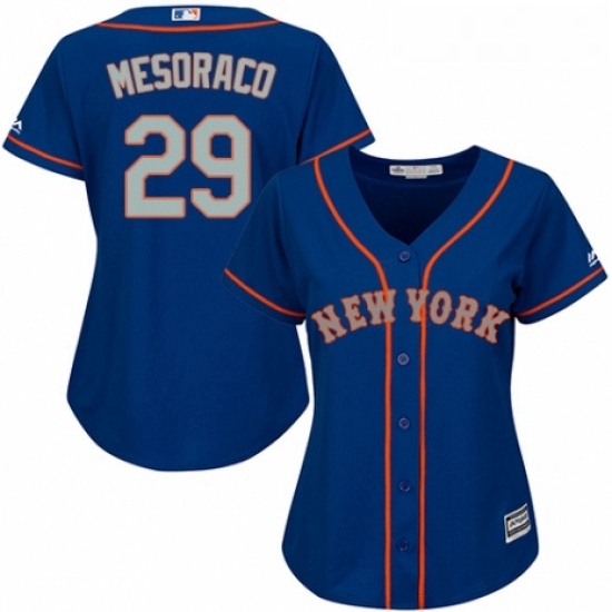 Womens Majestic New York Mets 29 Devin Mesoraco Authentic Royal Blue Alternate Road Cool Base MLB Jersey Womens Majestic New York Mets 29 Devin Mesoraco Authentic Royal Blue Alternate Road Cool Base MLB Jersey