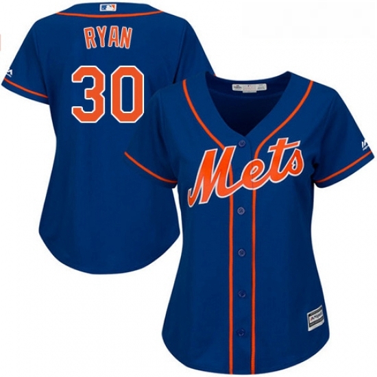 Womens Majestic New York Mets 30 Nolan Ryan Authentic Royal Blue Alternate Home Cool Base MLB Jersey Womens Majestic New York Mets 30 Nolan Ryan Authentic Royal Blue Alternate Home Cool Base MLB Jersey