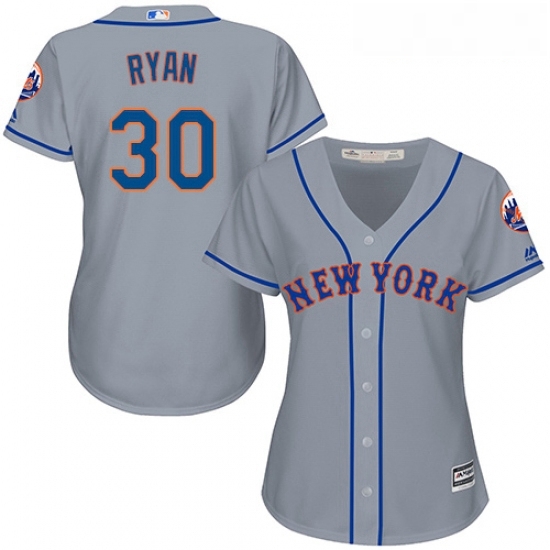 Womens Majestic New York Mets 30 Nolan Ryan Replica Grey Road Cool Base MLB Jersey Womens Majestic New York Mets 30 Nolan Ryan Replica Grey Road Cool Base MLB Jersey