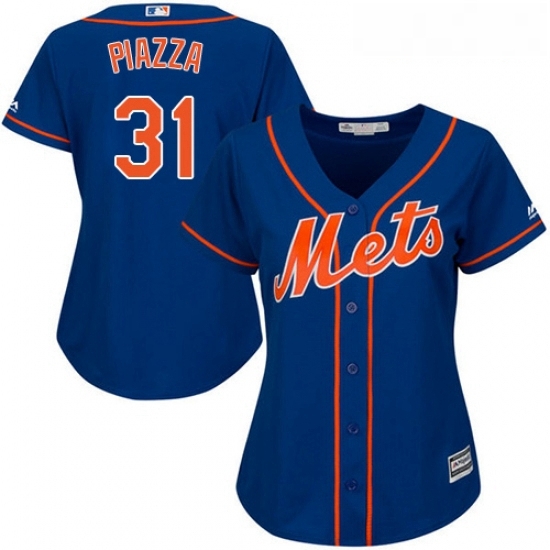 Womens Majestic New York Mets 31 Mike Piazza Authentic Royal Blue Alternate Home Cool Base MLB Jersey Womens Majestic New York Mets 31 Mike Piazza Authentic Royal Blue Alternate Home Cool Base MLB Jersey