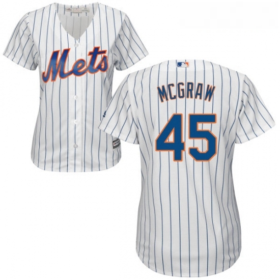Womens Majestic New York Mets 45 Tug McGraw Replica White Home Cool Base MLB Jersey Womens Majestic New York Mets 45 Tug McGraw Replica White Home Cool Base MLB Jersey