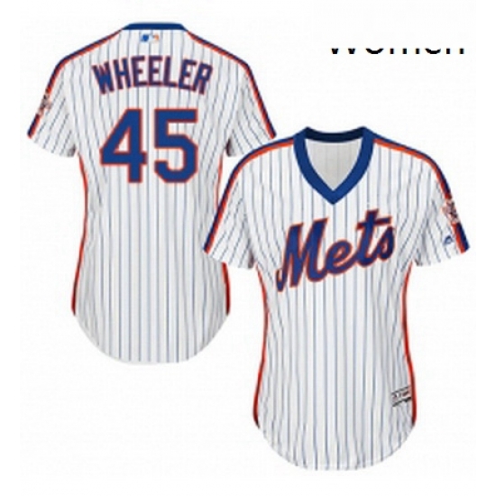 Womens Majestic New York Mets 45 Zack Wheeler Replica White Alternate Cool Base MLB Jersey Womens Majestic New York Mets 45 Zack Wheeler Replica White Alternate Cool Base MLB Jersey