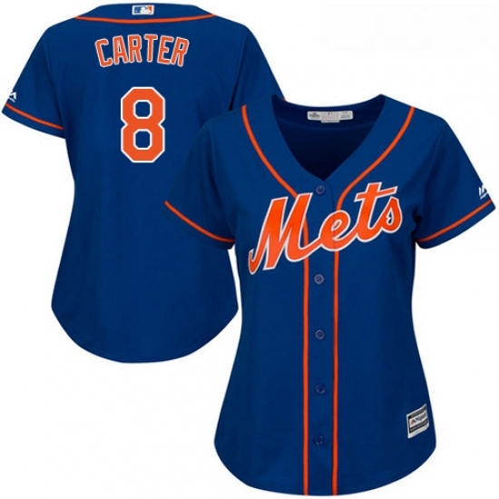Womens Majestic New York Mets 8 Gary Carter Authentic Royal Blue Alternate Home Cool Base MLB Jersey Womens Majestic New York Mets 8 Gary Carter Authentic Royal Blue Alternate Home Cool Base MLB Jersey