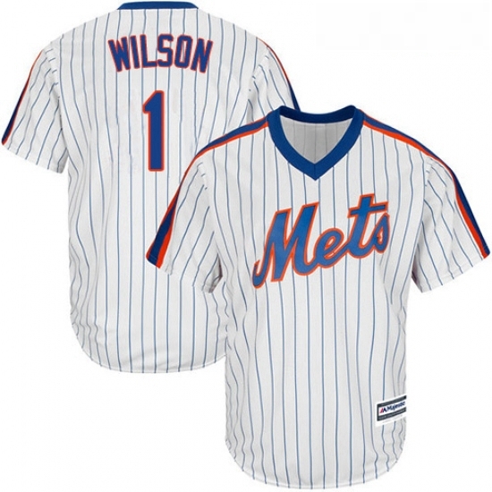 Youth Majestic New York Mets 1 Mookie Wilson Replica White Alternate Cool Base MLB Jersey Youth Majestic New York Mets 1 Mookie Wilson Replica White Alternate Cool Base MLB Jersey