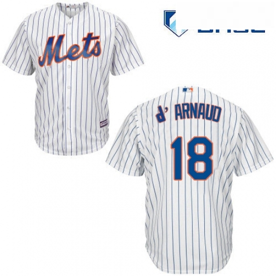 Youth Majestic New York Mets 18 Travis dArnaud Authentic White Home Cool Base MLB Jersey Youth Majestic New York Mets 18 Travis dArnaud Authentic White Home Cool Base MLB Jersey