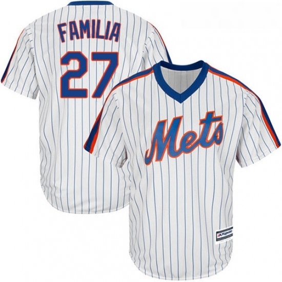 Youth Majestic New York Mets 27 Jeurys Familia Authentic White Alternate Cool Base MLB Jersey Youth Majestic New York Mets 27 Jeurys Familia Authentic White Alternate Cool Base MLB Jersey