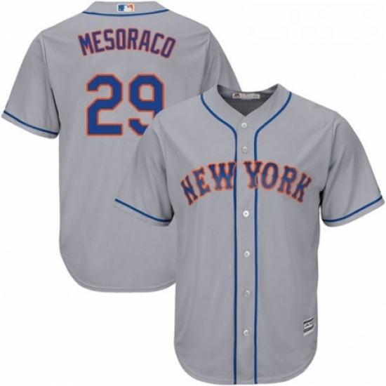 Youth Majestic New York Mets 29 Devin Mesoraco Authentic Grey Road Cool Base MLB Jersey Youth Majestic New York Mets 29 Devin Mesoraco Authentic Grey Road Cool Base MLB Jersey