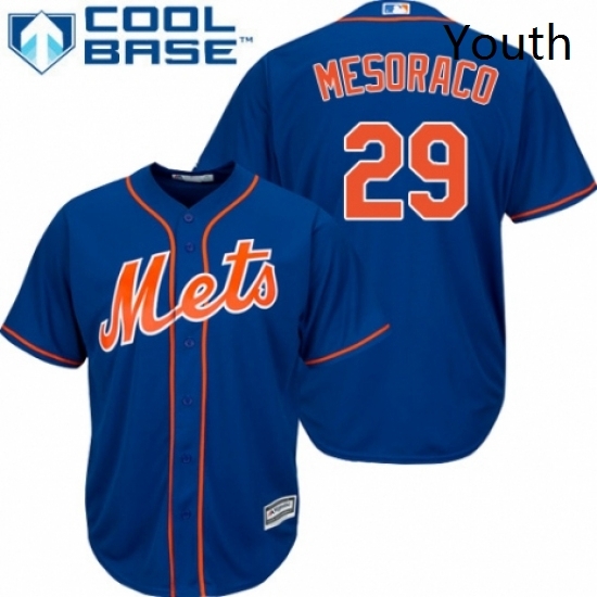 Youth Majestic New York Mets 29 Devin Mesoraco Authentic Royal Blue Alternate Home Cool Base MLB Jersey Youth Majestic New York Mets 29 Devin Mesoraco Authentic Royal Blue Alternate Home Cool Base MLB Jersey