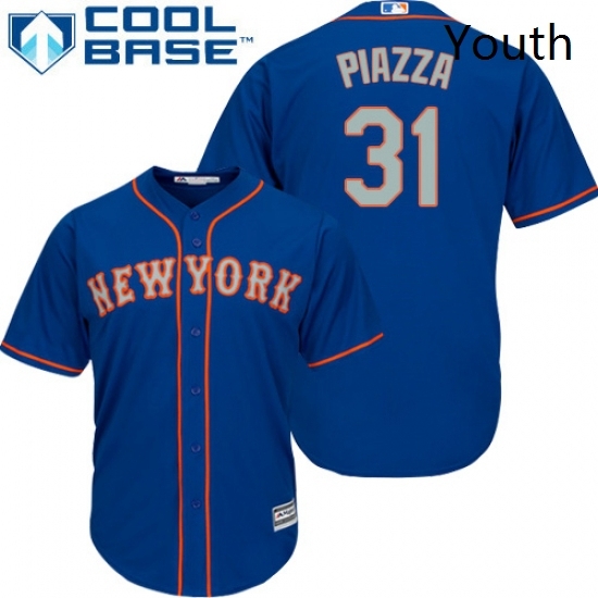 Youth Majestic New York Mets 31 Mike Piazza Authentic Royal Blue Alternate Road Cool Base MLB Jersey Youth Majestic New York Mets 31 Mike Piazza Authentic Royal Blue Alternate Road Cool Base MLB Jersey
