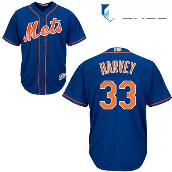 Youth Majestic New York Mets 33 Matt Harvey Authentic Royal Blue Alternate Home Cool Base MLB Jersey Youth Majestic New York Mets 33 Matt Harvey Authentic Royal Blue Alternate Home Cool Base MLB Jersey